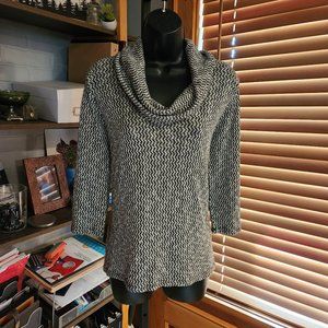 .Houndstooth Cowl Neck Sweater from Ruby Rd.